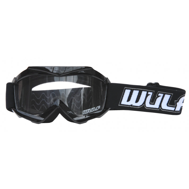 Wulfsport Cub Tech Goggles for MX Enduro - Black