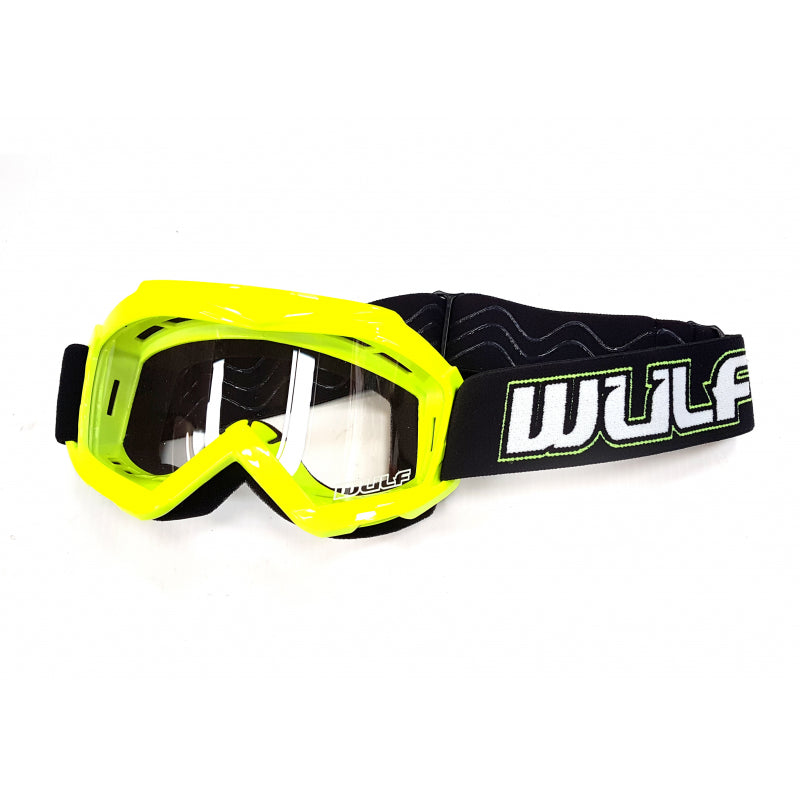 Wulfsport Cub Tech Goggles for MX Enduro - Yellow