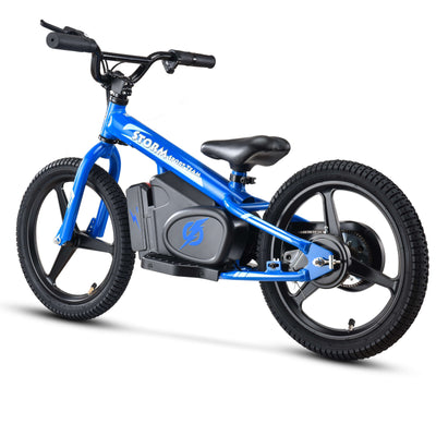 Storm Kids 170w 16" Electric Balance Bike - Blue