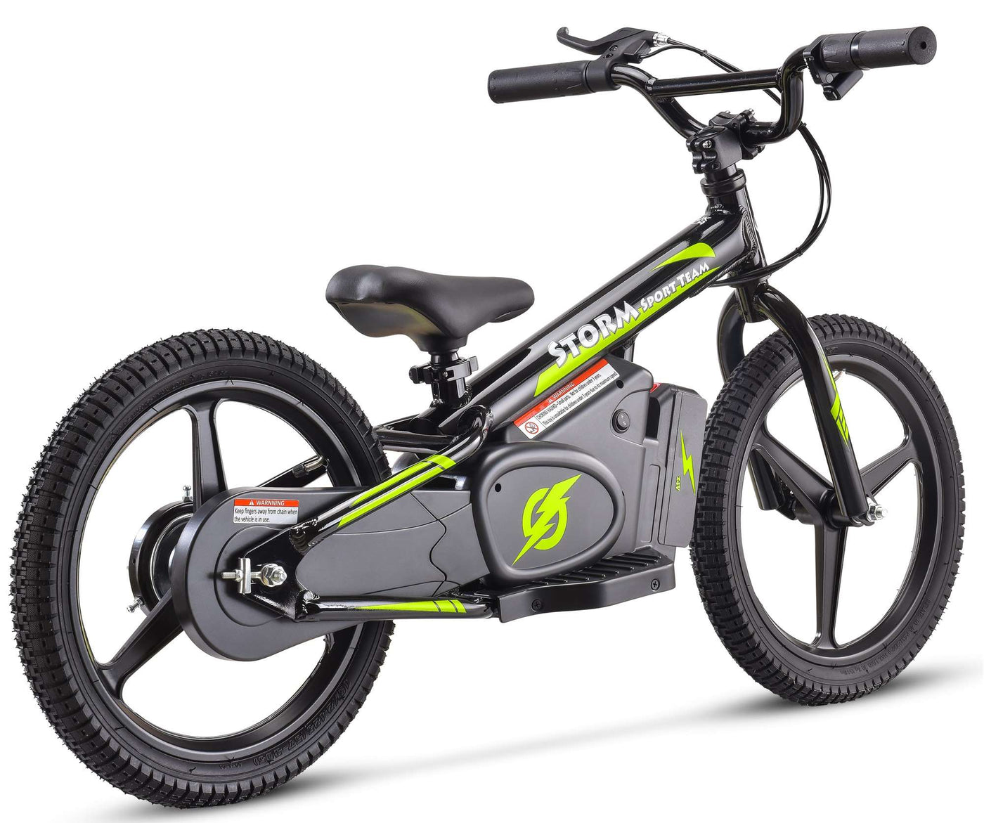 Storm Kids 170w 16" Electric Balance Bike - Black