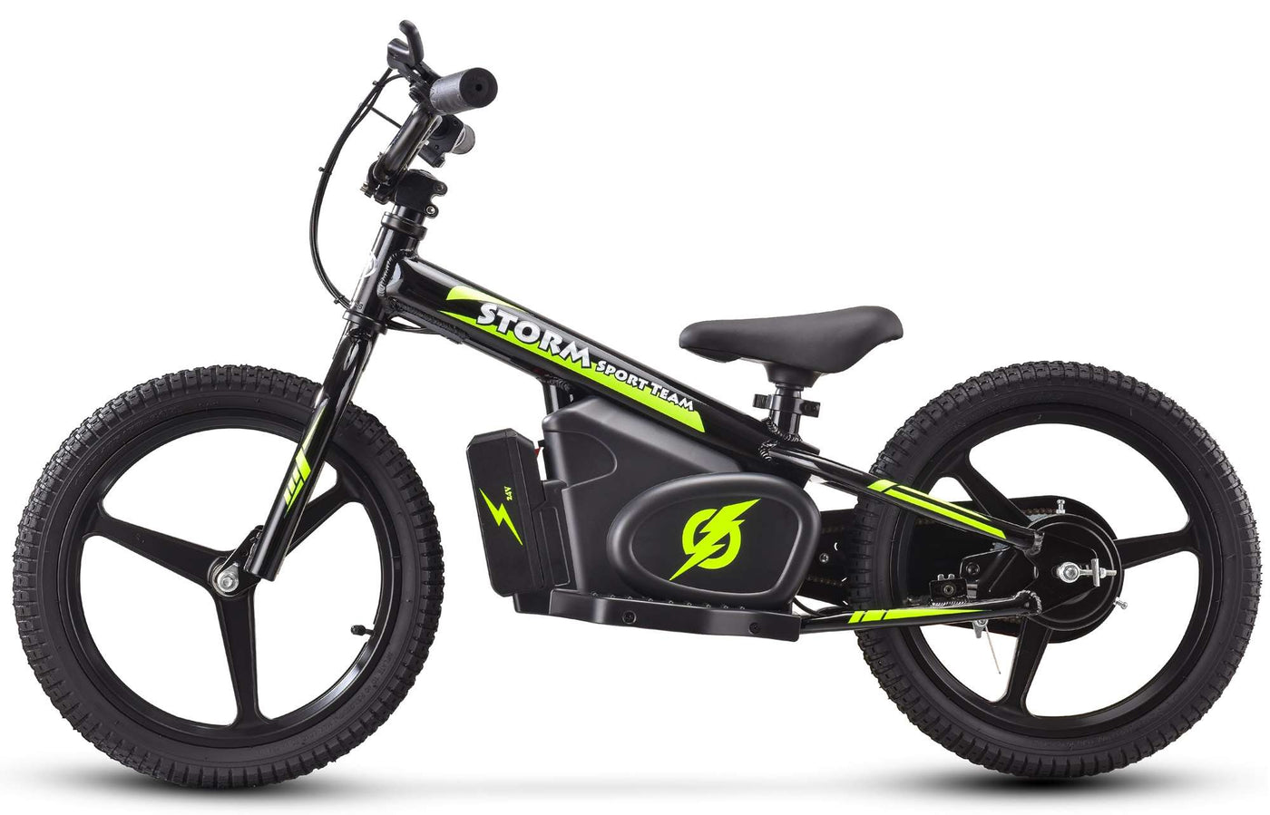 Storm Kids 170w 16" Electric Balance Bike - Black