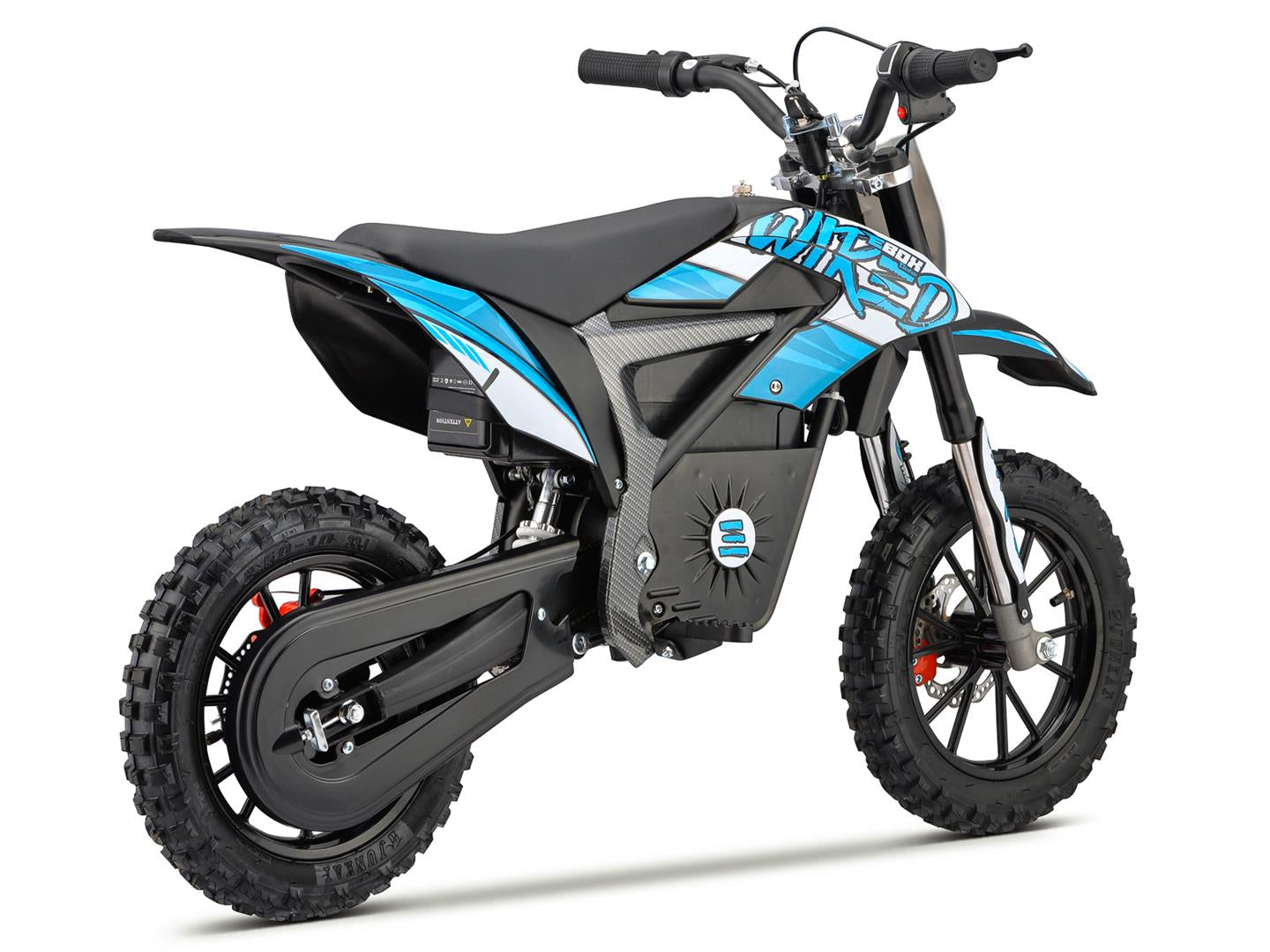 Stomp EBOX Wired 500w Neon Blue Electric Pit Bike – Quads4Kids