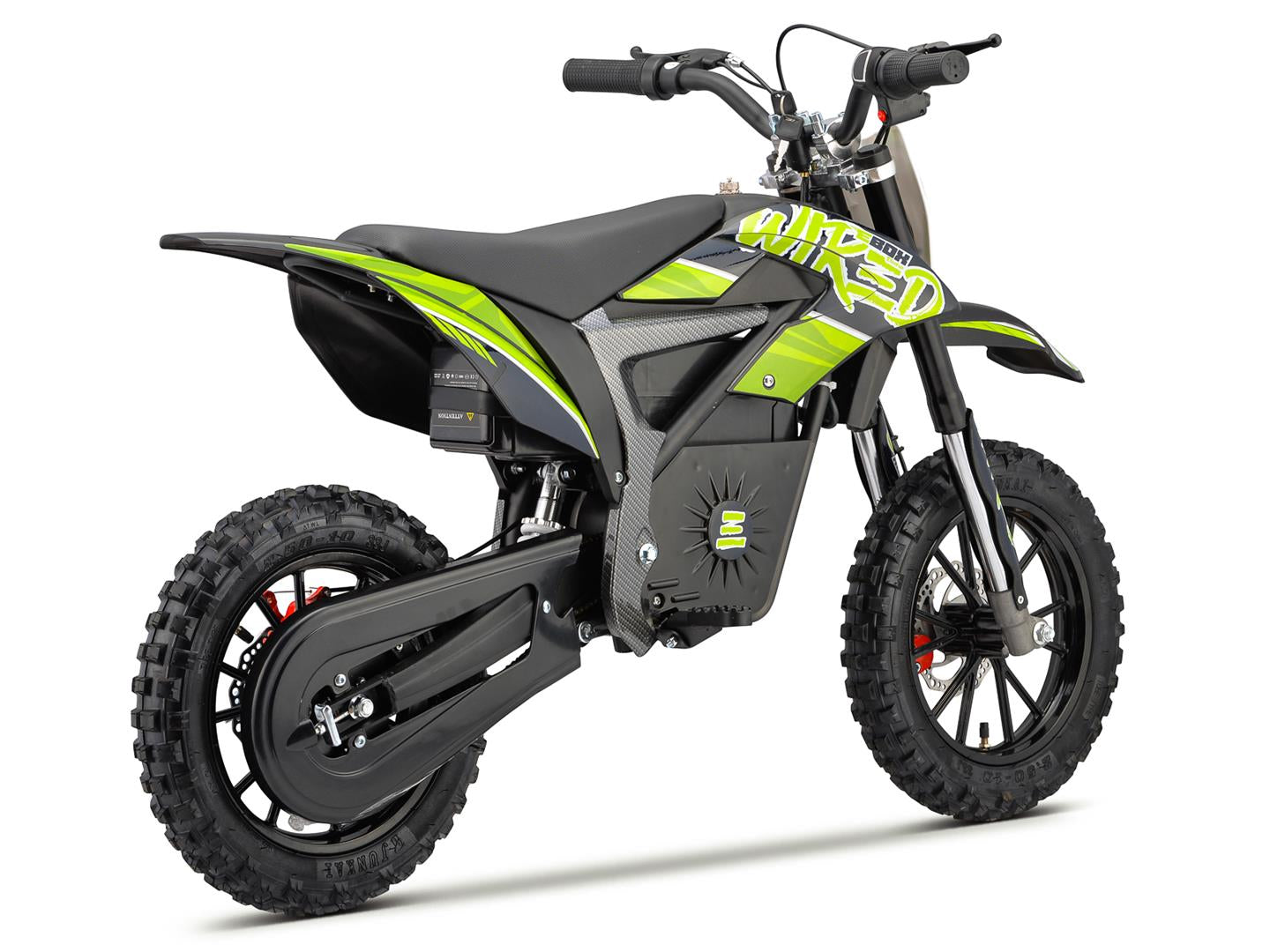 Stomp EBOX Wired 500w Neon Green Electric Pit Bike – Quads4Kids