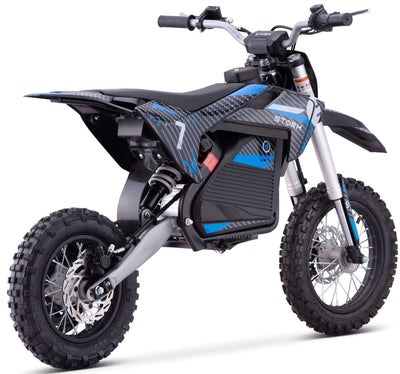 Kids 1200w 48v Electric Dirt Bike 12/10 - Blue