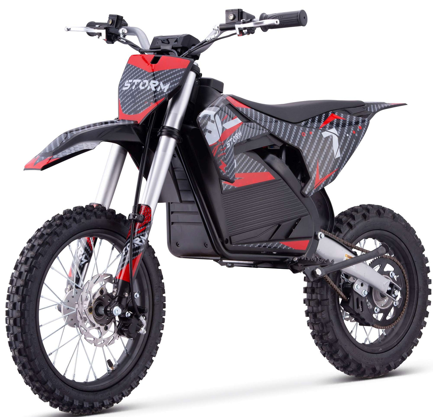 2000w 60v Electric Dirt Bike 14/12 - Red