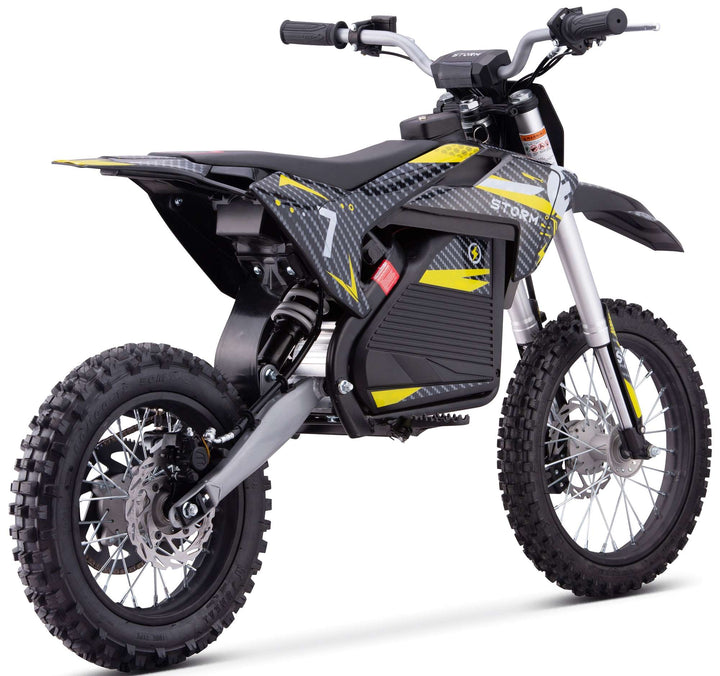 Storm Kids 2000W Electric Dirt Bike Yellow – Quads4Kids