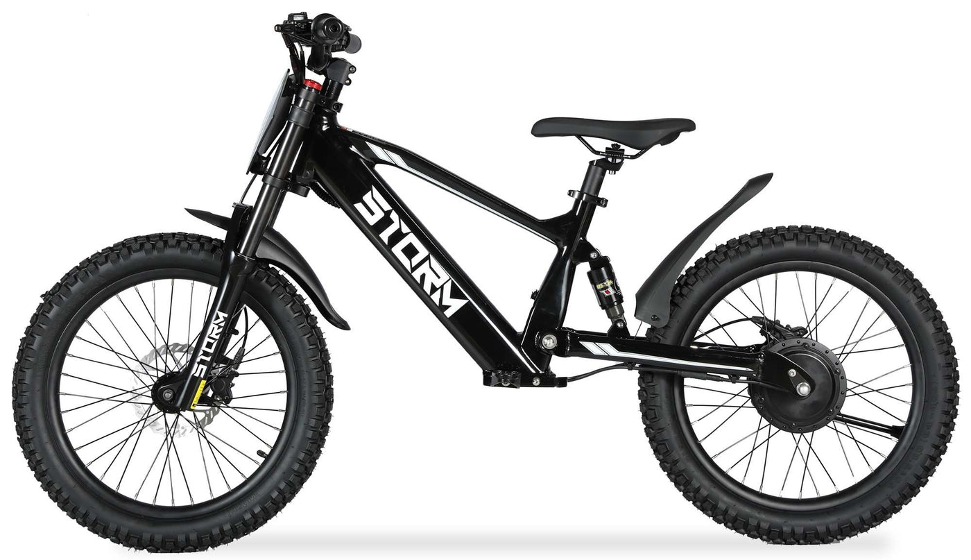 Storm 20" 500w Kids Electric Motorbike - Black