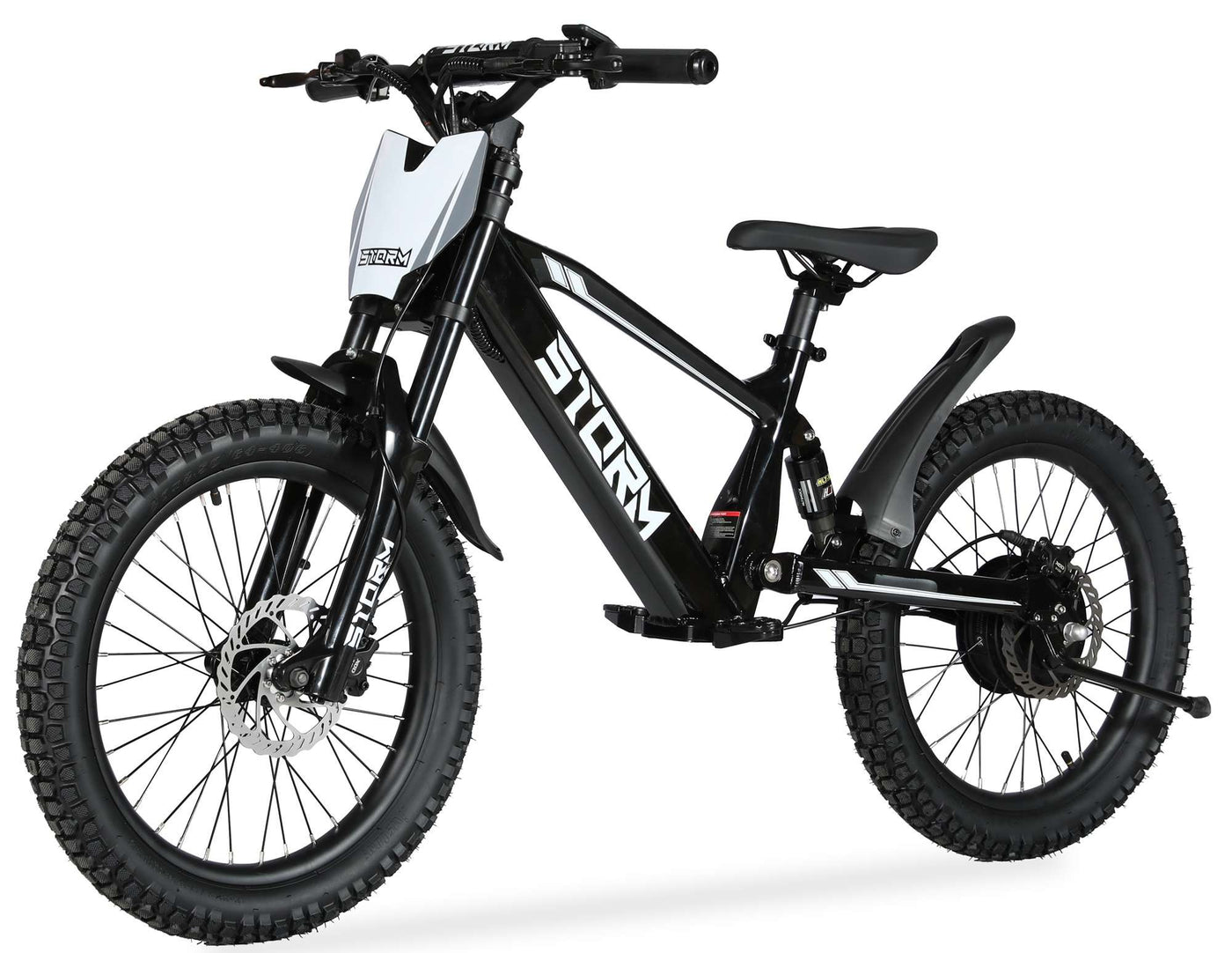 Storm 20" 500w Kids Electric Motorbike - Black