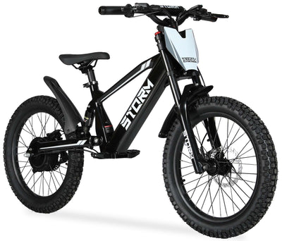 Storm 20" 500w Kids Electric Motorbike - Black