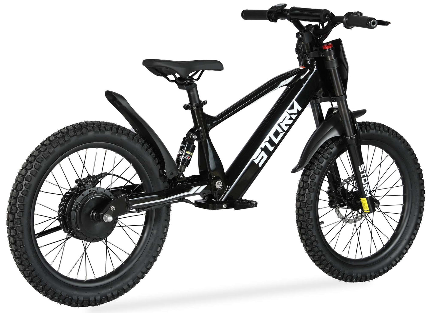 Storm 20" 500w Kids Electric Motorbike - Black