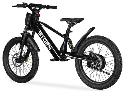 Storm 20" 500w Kids Electric Motorbike - Black