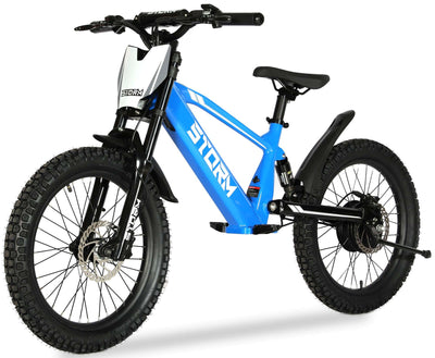 Storm 20" 500w Kids Electric Balance Bike - Blue