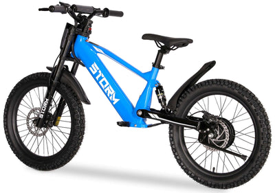 Storm 20" 500w Kids Electric Motorbike - Blue