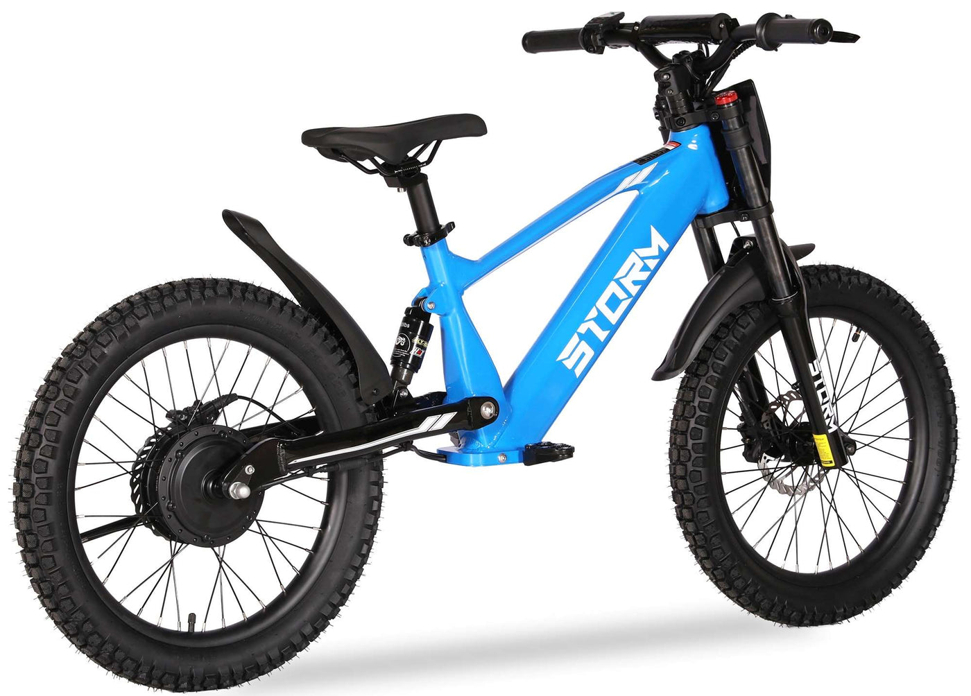 Storm 20" 500w Kids Electric Motorbike - Blue