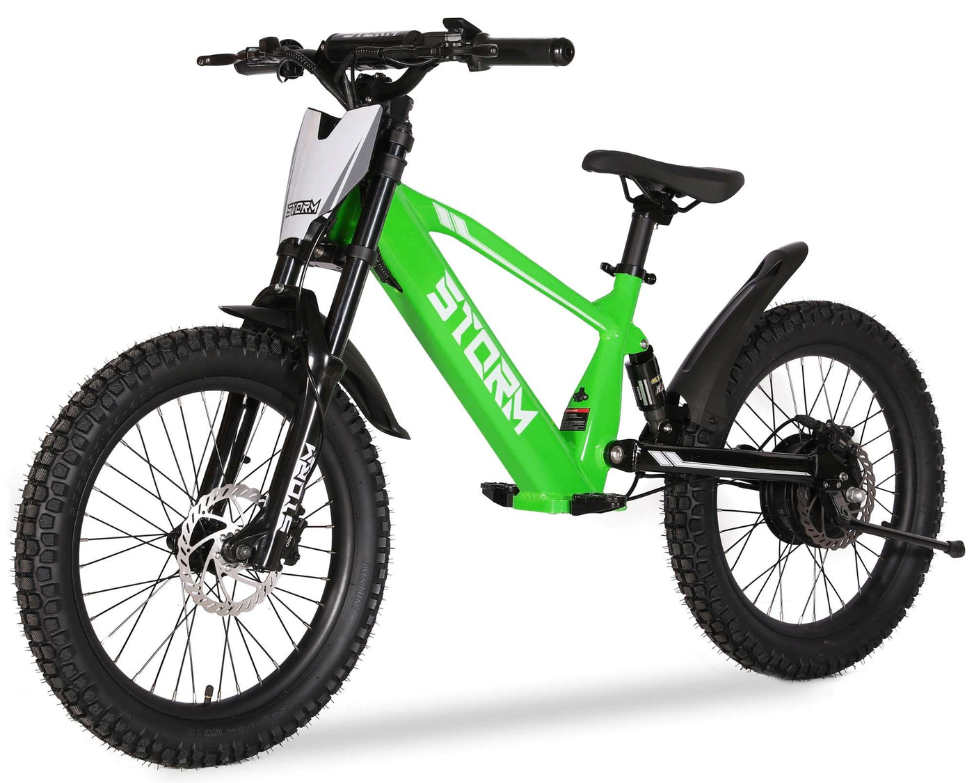 Storm 20" 500w Kids Electric Balance Bike - Green