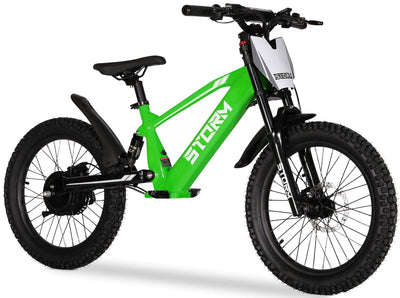 Storm 20" 500w Kids Electric Balance Bike - Green