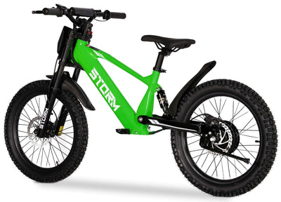 Storm 20" 500w Kids Electric Balance Bike - Green