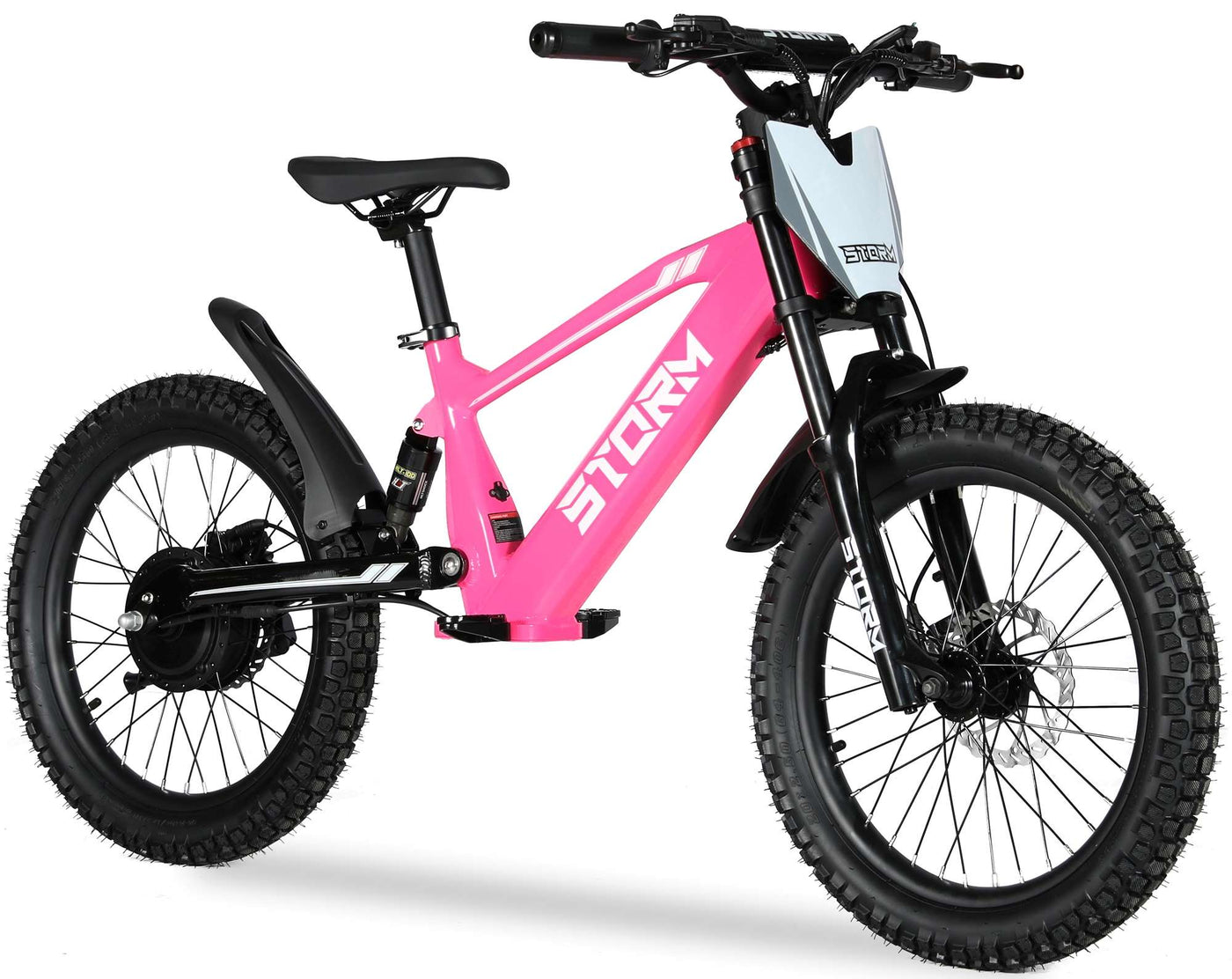 Storm 20" 500w Kids Electric Balance Bike - Pink