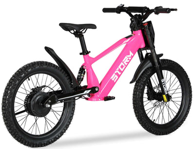 Storm 20" 500w Kids Electric Balance Bike - Pink