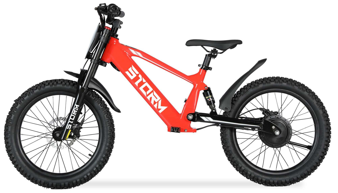 Storm 20" 500w Kids Electric Motorbike - Red