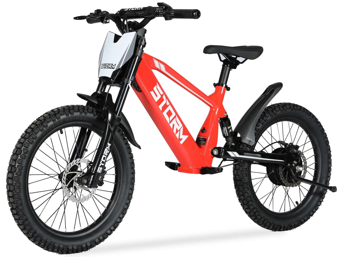 Storm 20" 500w Kids Electric Motorbike - Red