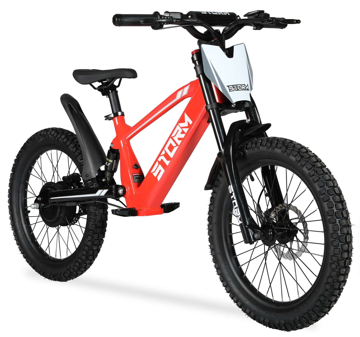 Storm 20" 500w Kids Electric Motorbike - Red