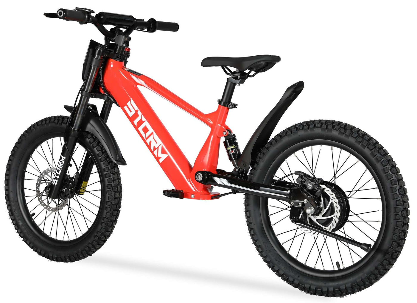 Storm 20" 500w Kids Electric Motorbike - Red