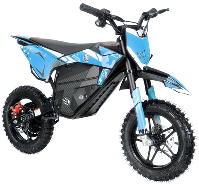 Kids 800w 36v Electric Dirt Bike 10/10 - Blue