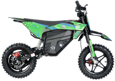 Kids 800w 36v Electric Dirt Bike 10/10 - Green