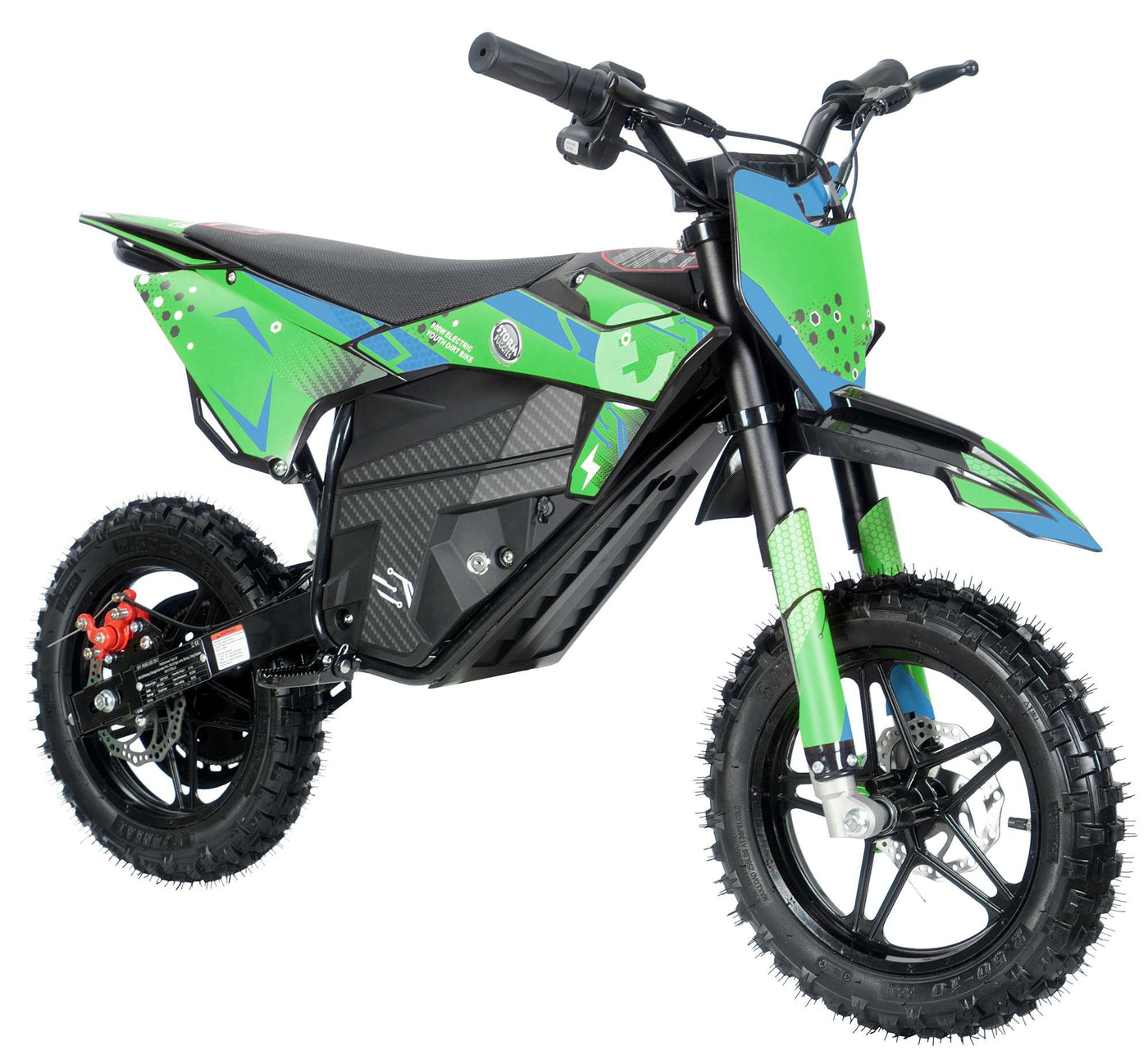 Kids 800w 36v Electric Dirt Bike 10/10 - Green
