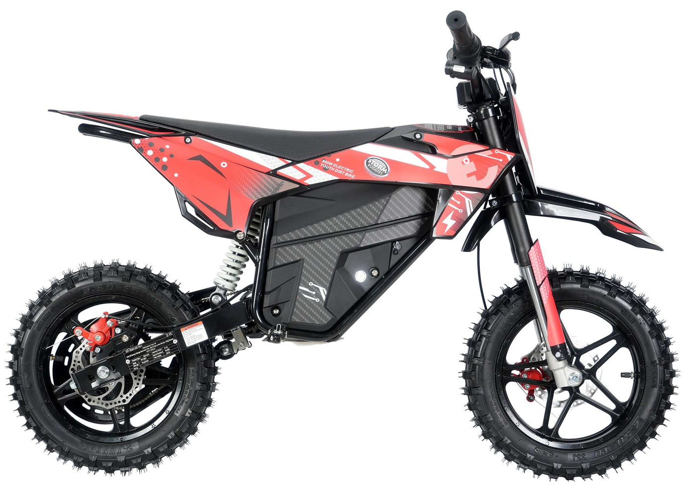 Kids 800w 36v Electric Dirt Bike 10/10 - Red