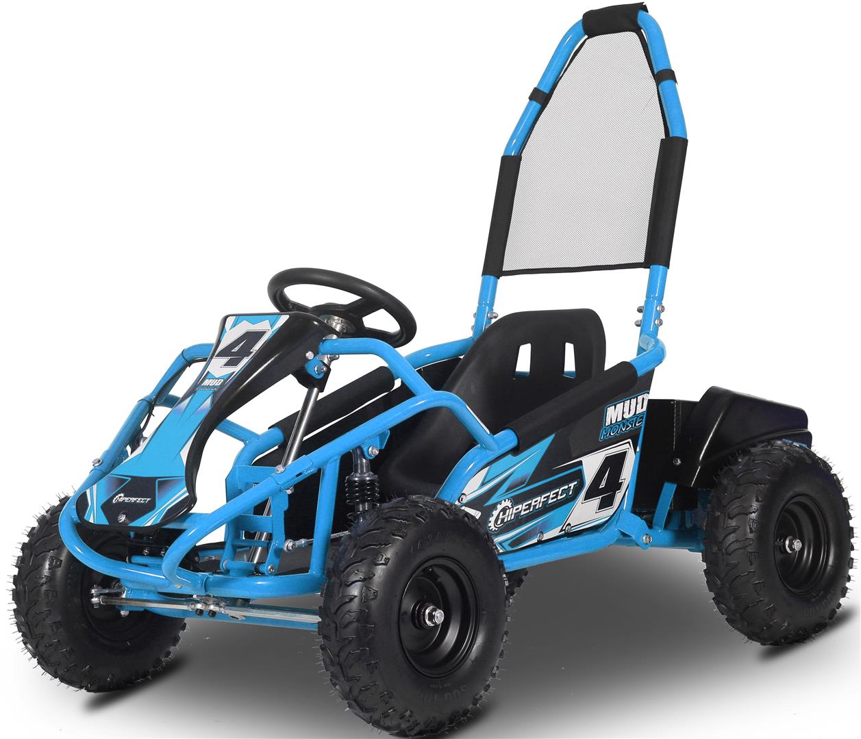 Blue 100cc Mud Monster Kids Petrol Go Kart – Quads4Kids