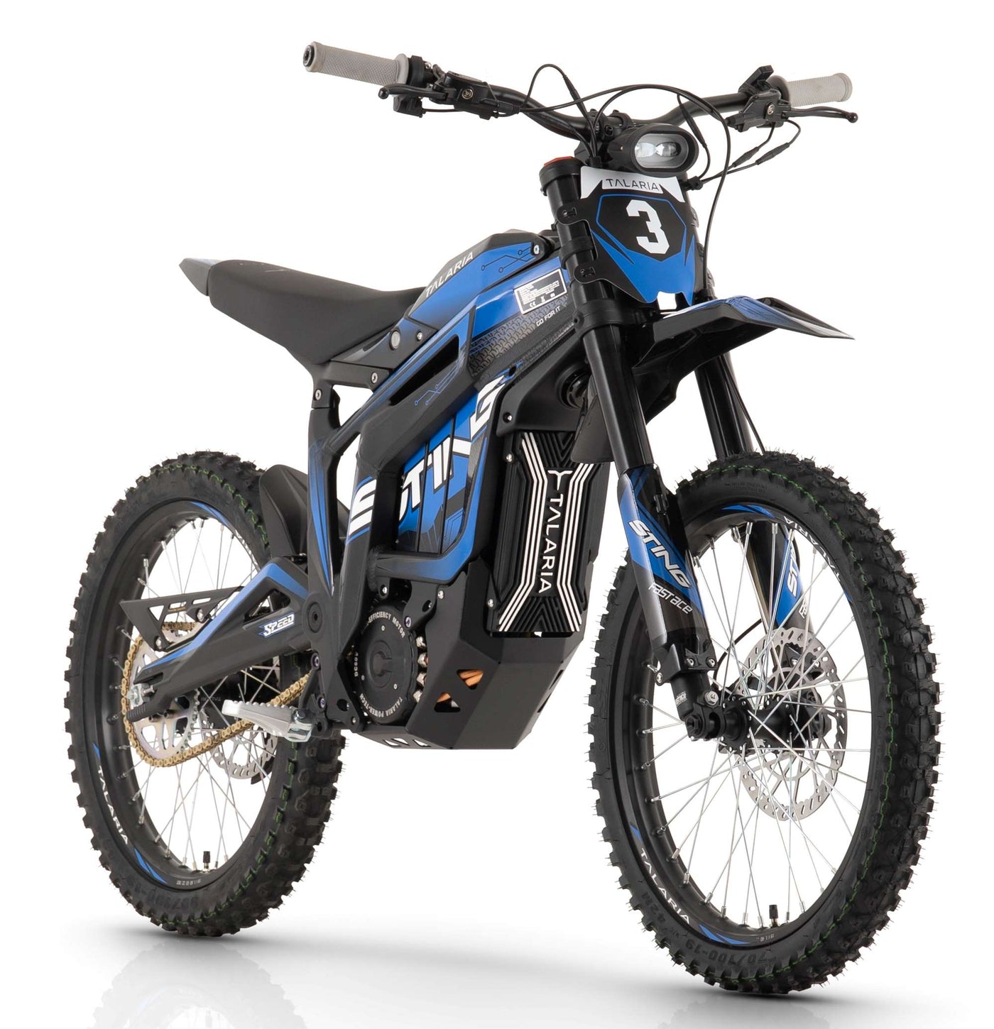 Talaria Sting R 8kw Electric MX Off Road Dirt Bike - Black / Blue