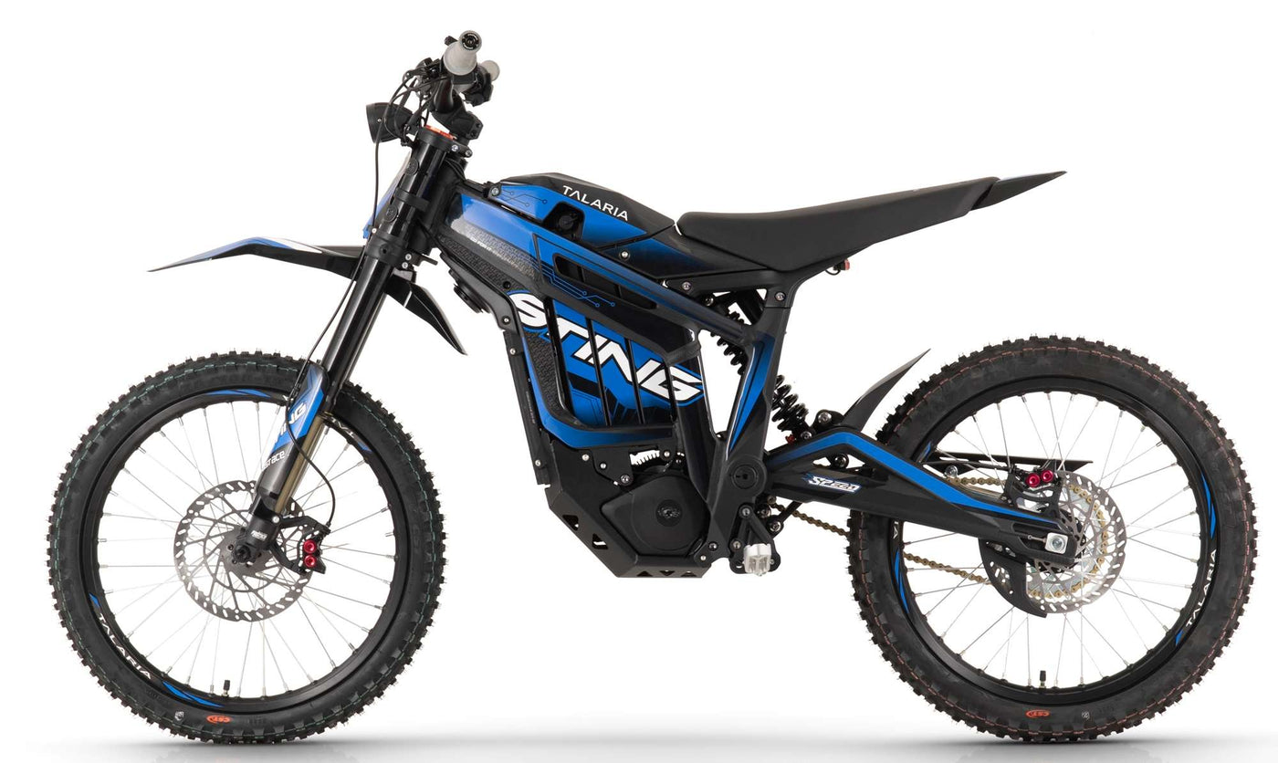 Talaria Sting R 8kw Electric MX Off Road Dirt Bike - Black / Blue