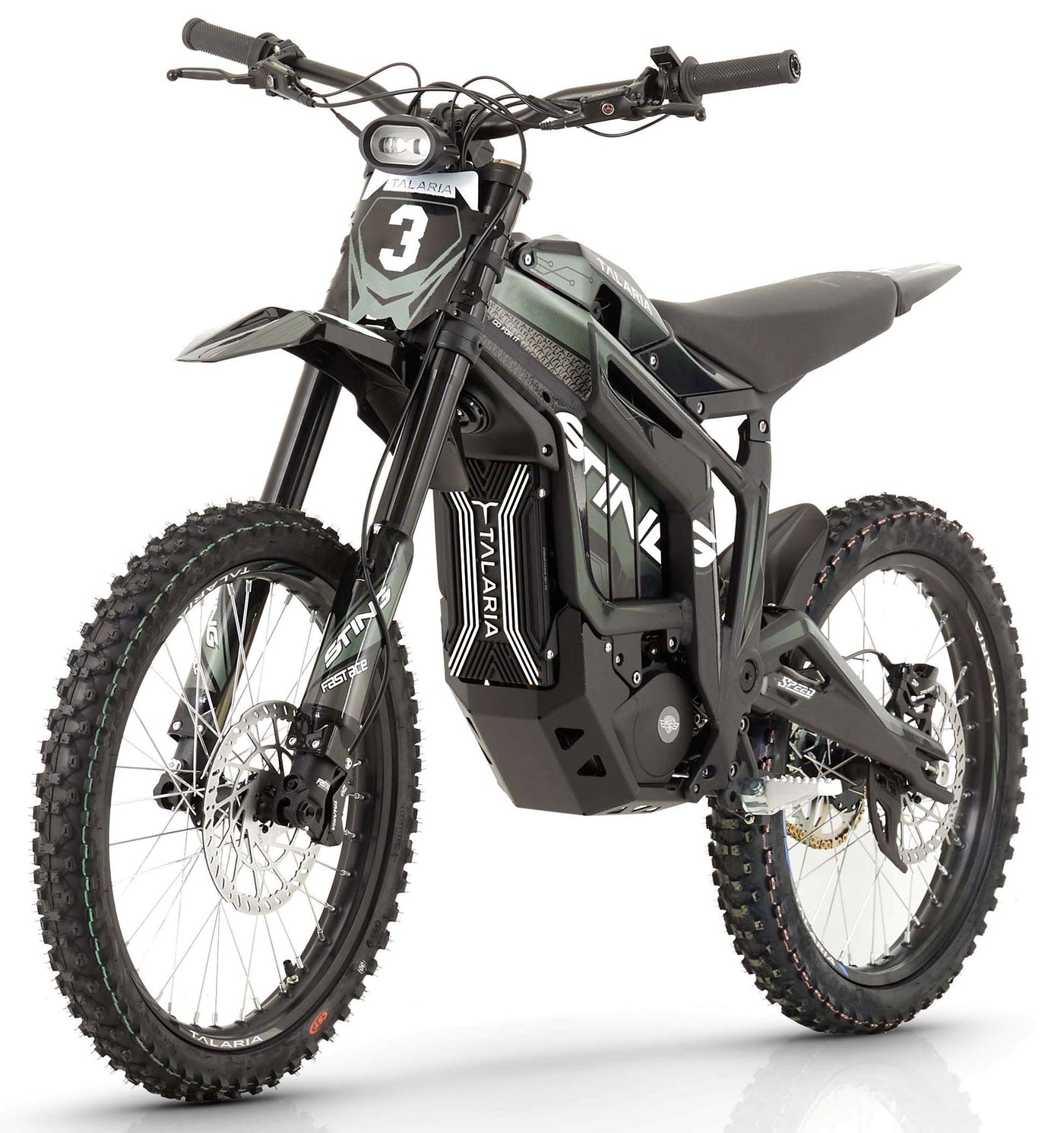 Talaria Sting R 8kw Electric MX Off Road Dirt Bike - Black / Green