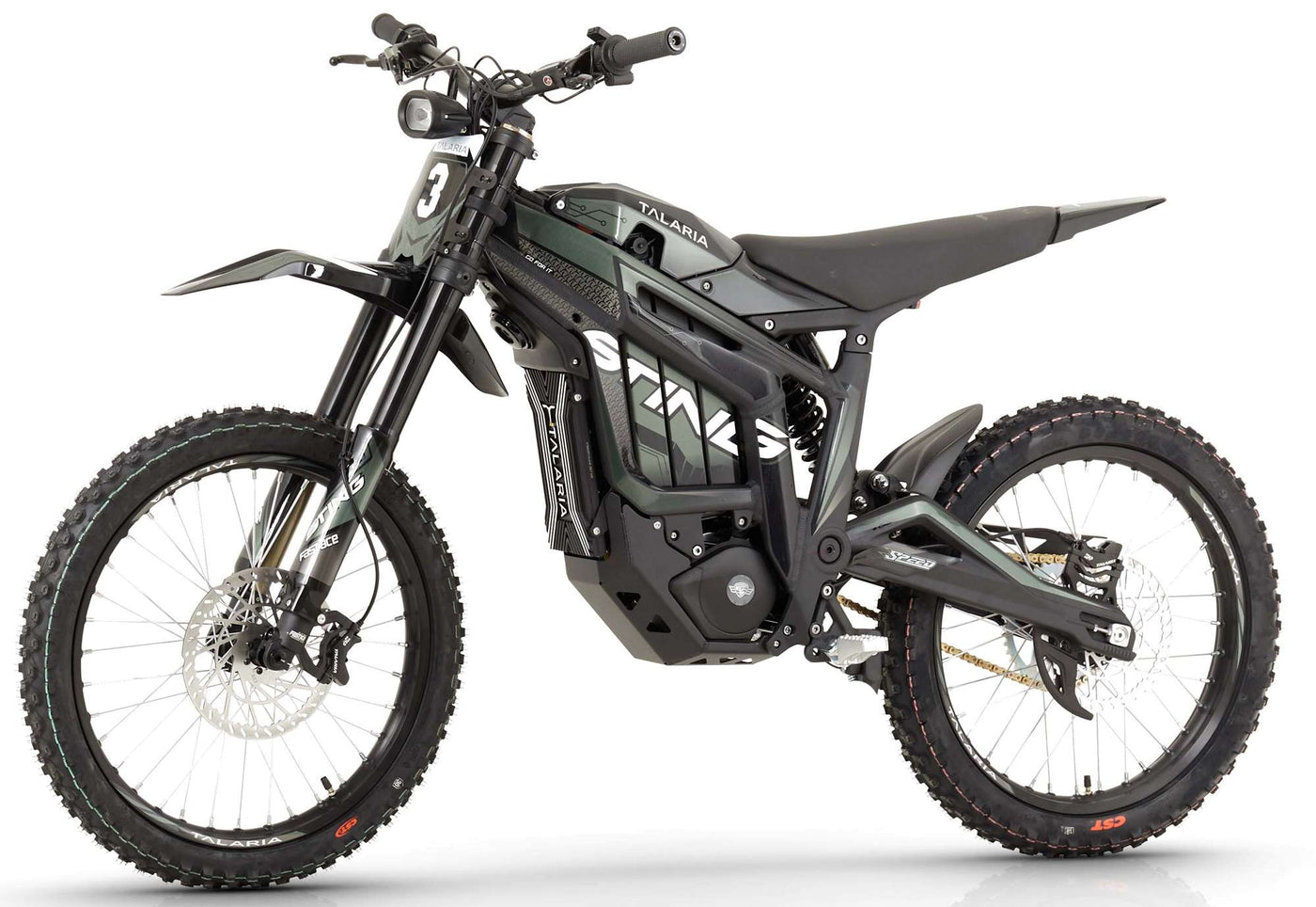 Talaria Sting R 8kw Electric MX Off Road Dirt Bike - Black / Green