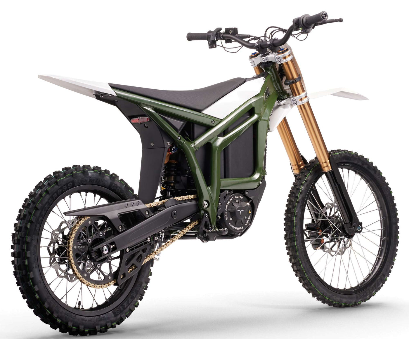 Talaria Komodo 32kw 97v Electric MX Off Road Dirt Bike - Chrome Green