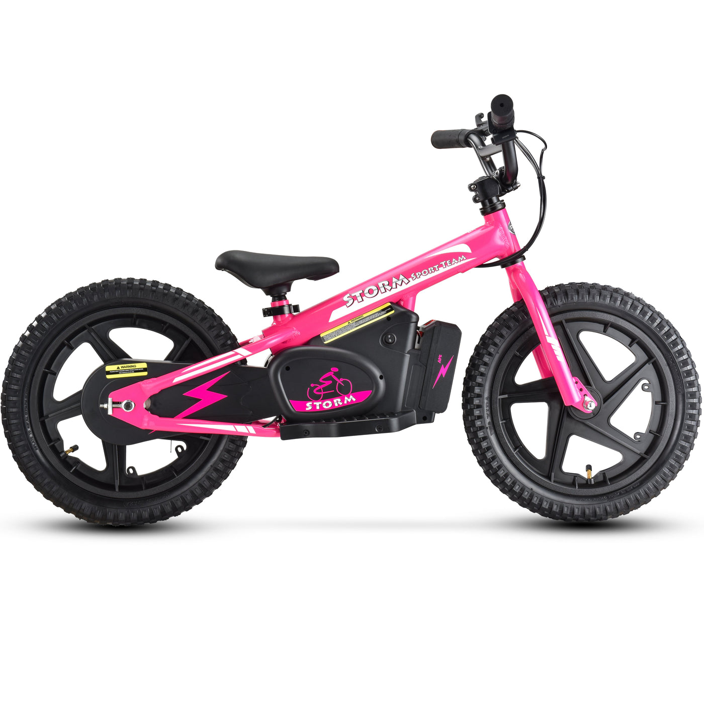 Storm Kids 170w 16" Electric Balance Bike - Pink