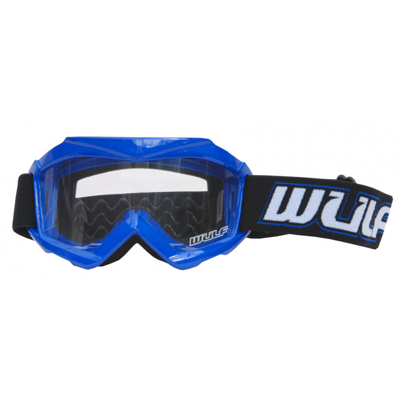 Wulfsport Cub Tech Goggles for MX Enduro - Blue