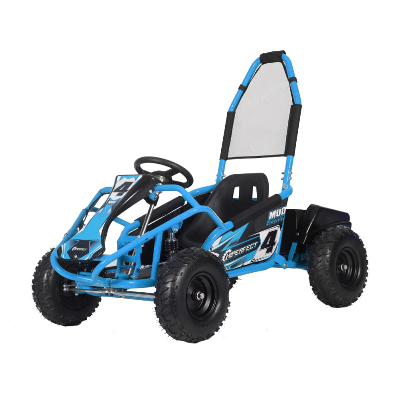 Mud Monster 1000w 20ah 48v Kids Electric Go Kart - Blue