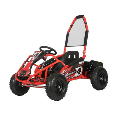 Red Kids Mud Monster Electric Off Road Go Kart