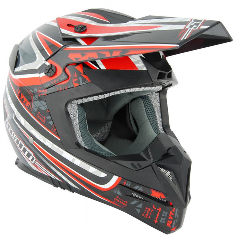 Stealth MX Adults Helmets - Red Droid
