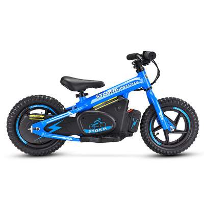 Storm Kids 100w 12" Electric Balance Bike - Blue