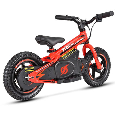 Storm Kids 100w 12" Electric Balance Bike - Red