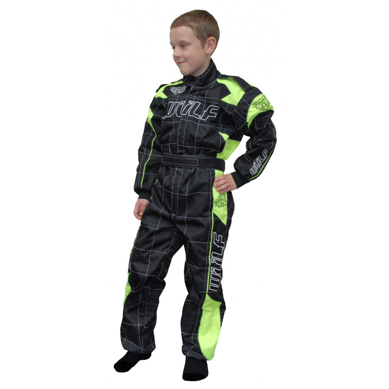 Wulfsport Cub Grand Prix Racing Suit- Yellow & Black