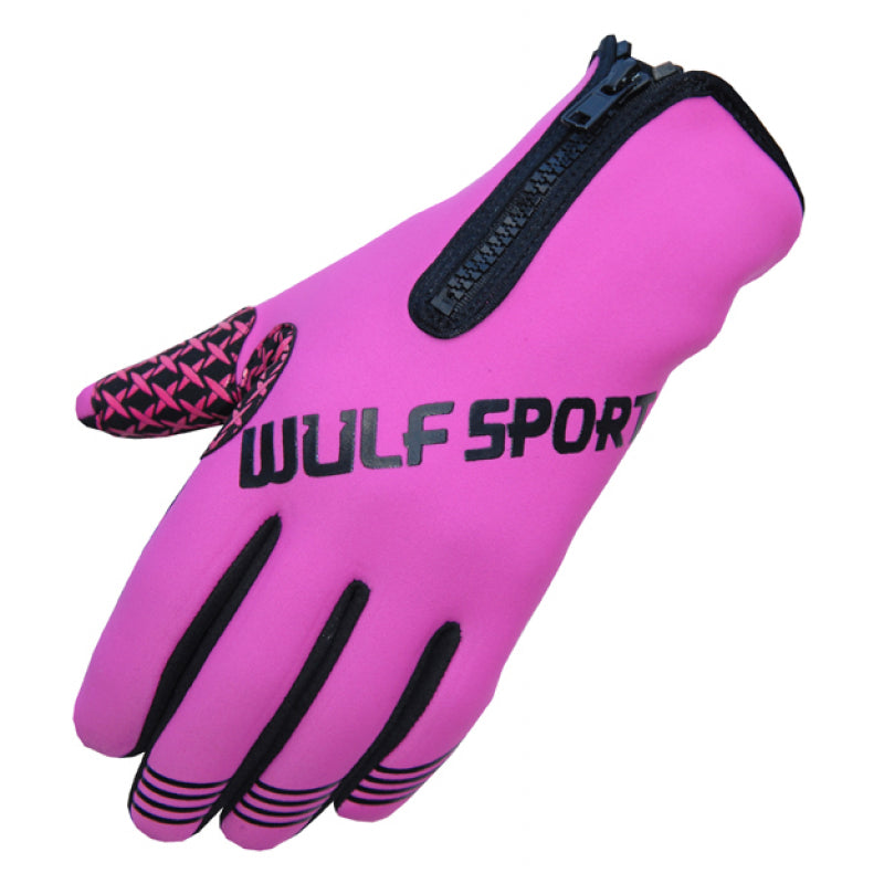 Wulfsport Zipped Neoprene Gloves - Pink
