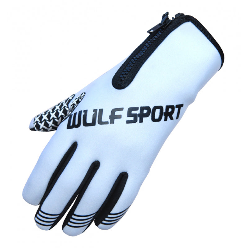 Wulfsport Zipped Neoprene Gloves - White